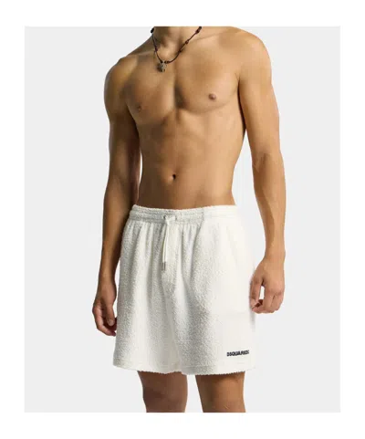 Dsquared2 Drawstring Shorts In Neutral