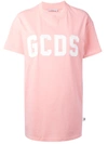 GCDS contrast logo T-shirt,MACHINEWASH