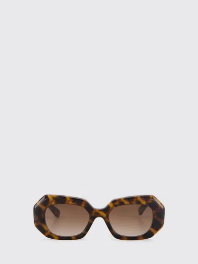 Emmanuelle Khanh Dixie Rectangular Tortoiseshell Acetate Sunglasses In Multi