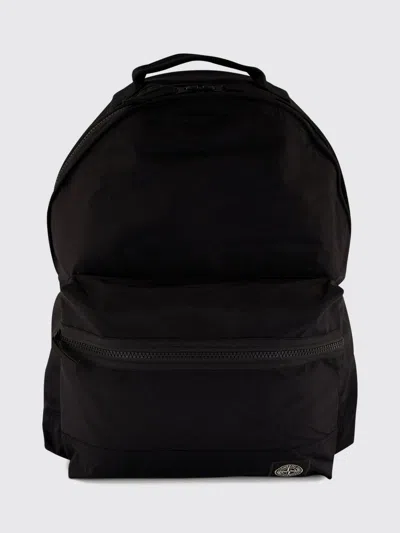 Stone Island Lightweight Fabric Backpack In Black