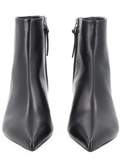 Aeyde Sofie Leather Ankle Boots In Black