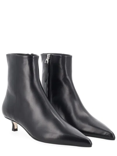 Aeyde Sofie Leather Ankle Boots In Black