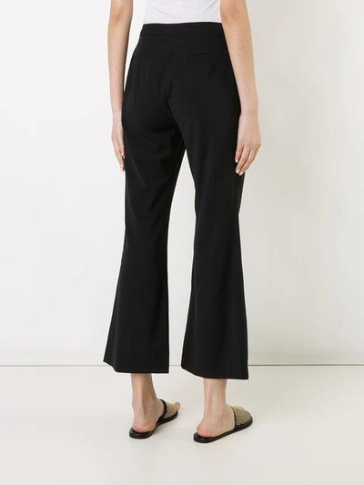 Shop Goen J Goen.j Smart Flared Trousers - Black