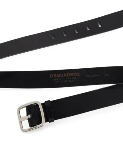 Dsquared2 Basic Buckle Belt In Black