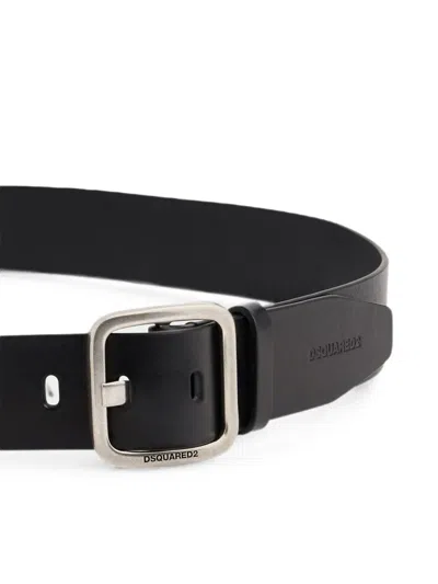 Dsquared2 Basic Buckle Belt In Black