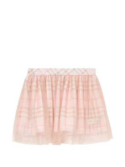 Burberry Check-pattern Tutu In Pink