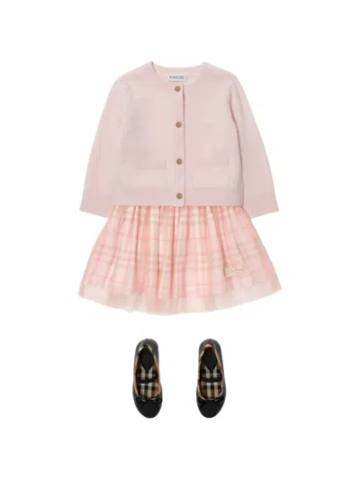 Burberry Check-pattern Tutu In Pink