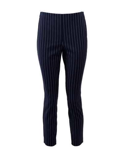 Shop Rag & Bone Simone Pinstripe Trouser In Wht-nvy