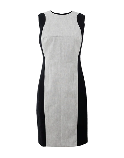 Narciso Rodriguez Linen Front Dress In Blk-flax