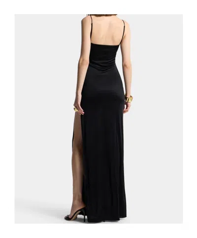 Dsquared2 Draped Front Strap Dress In Black