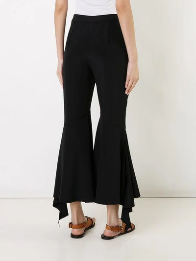 Shop Goen J Frill Flared Trousers