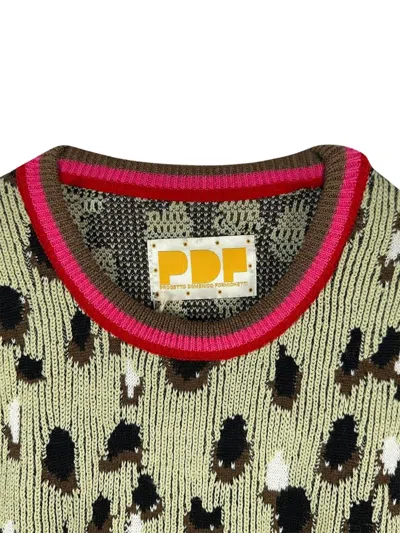 LEOPARD-PRINT KNITTED VEST