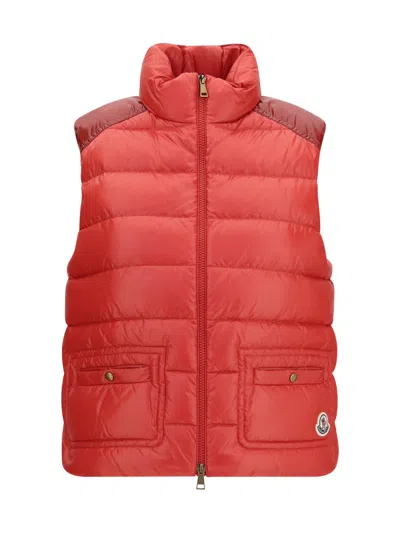 Moncler Multicolor Polyamide Shell Jacket In Orange