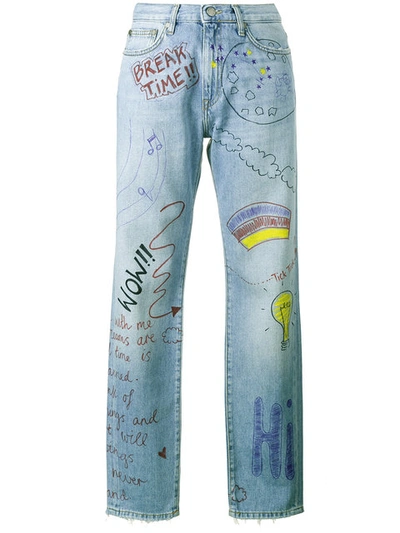 Mira Mikati Slim Doodle Jeans