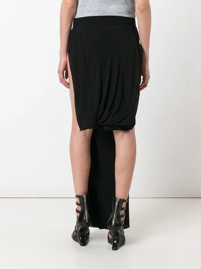 Shop Rick Owens Cutaway Skirt - Black