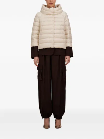 Herno Sofia Quilted Jacket In Neutral