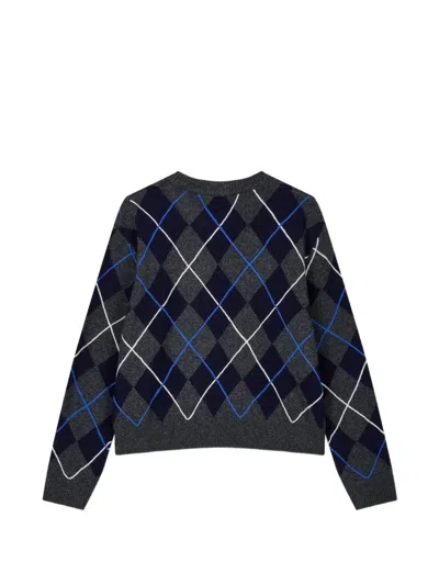 Tomboy Argyle-pattern Sweater In Multi