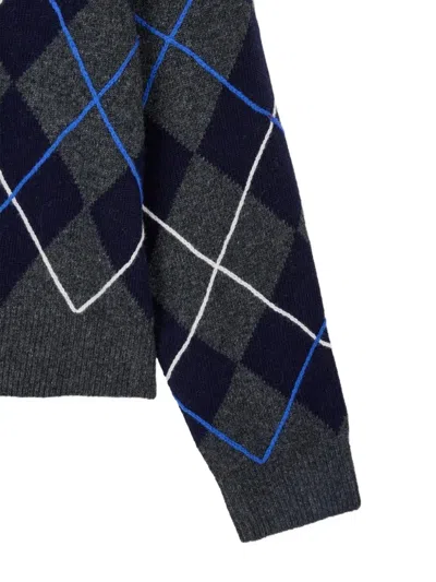 Tomboy Argyle-pattern Sweater In Multi