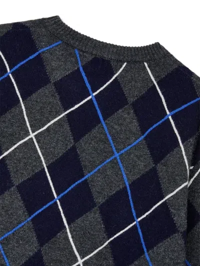 Tomboy Argyle-pattern Sweater In Multi
