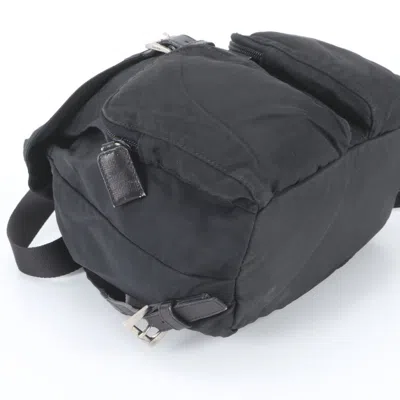 Pre-owned Prada Black Leather Nylon Backpack ()