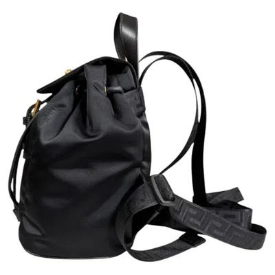 Pre-owned Versace Black Nylon Backpack ()