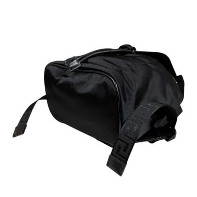Pre-owned Versace Black Nylon Backpack ()