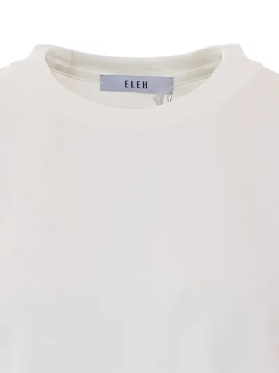 Eleh Drawstring Long-sleeve Top In White