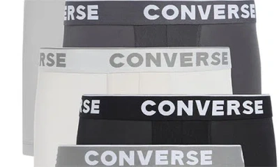 Converse Assorted 5-pack Boxer Briefs In Classic Grey
