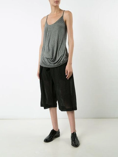 Shop Lost & Found Draped Top In Grey