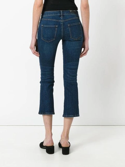 Shop J Brand 'selena' Cropped Bootleg Jeans In Blue
