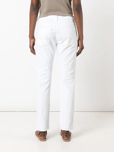 Shop Sandrine Rose Embroidered Jeans In White
