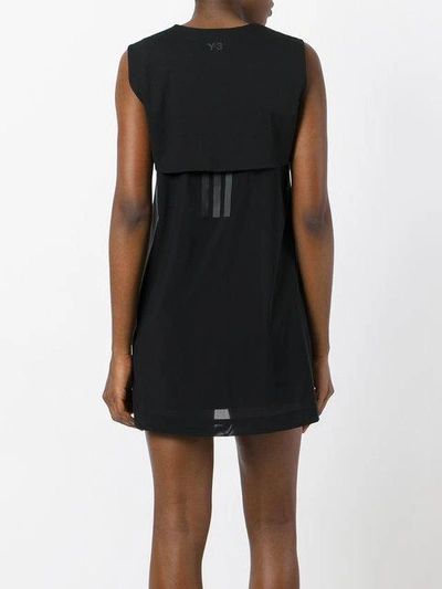 Shop Y-3 Kurzes Kleid Mit Ärmellosem Design In Black