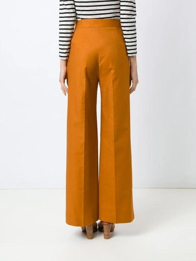 Shop Andrea Marques High Waist Pants In Orange