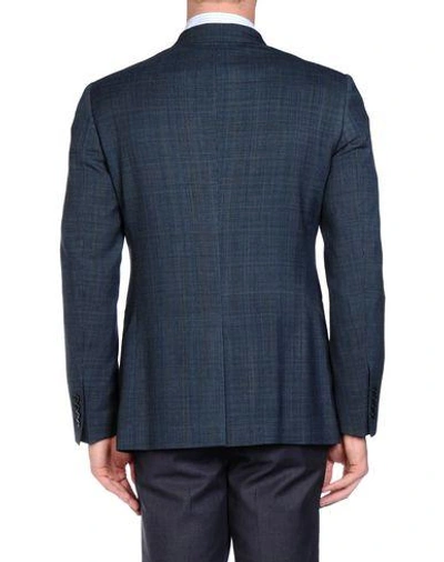 Shop John Varvatos Blazers In Deep Jade