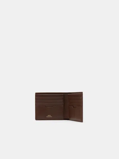 Amiri Python-embossed Bifold Wallet In Brown