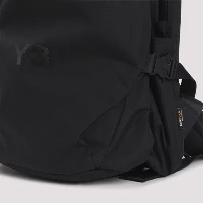 Y-3 Unisex Backpack With Top Handle And Logo Detail In Black