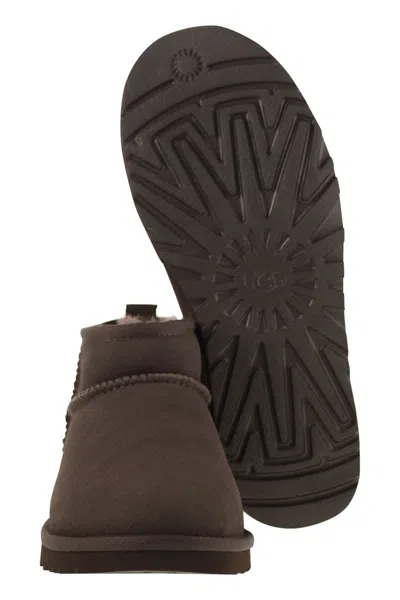 Ugg M Classic Ultra Mini Dusted Cocoa Ankle Boot In Multi
