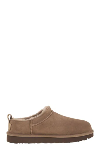 Ugg Classic Micro Suede Sheepskin Boots In Brown