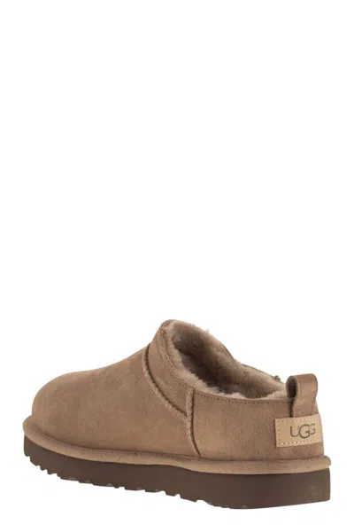 Ugg Classic Micro Suede Sheepskin Boots In Brown