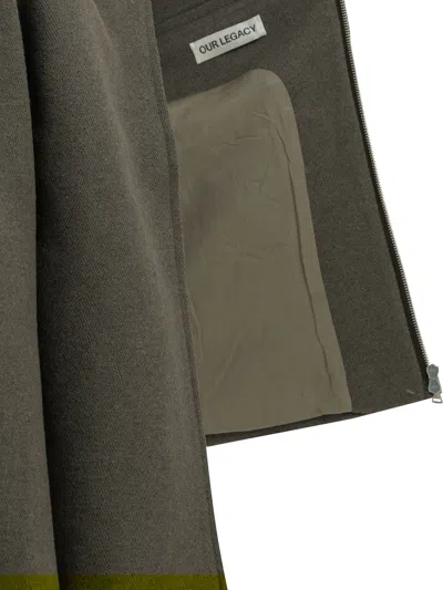 Our Legacy Wool Blend Single Breasted Coat In Brown