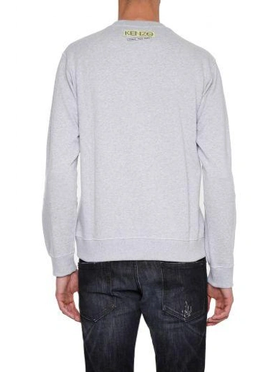 Shop Kenzo Printed Sweatshirt In Gris Clair|grigio
