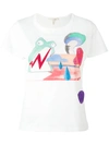 Marc Jacobs Embellished Printed Cotton-jersey T-shirt