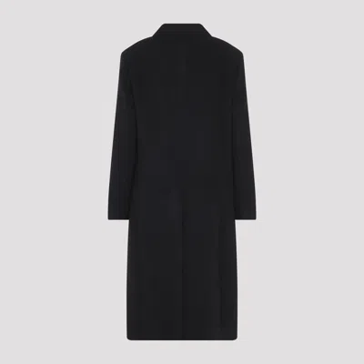 Studio Nicholson Aber Double-breasted Oversized Coat In Black