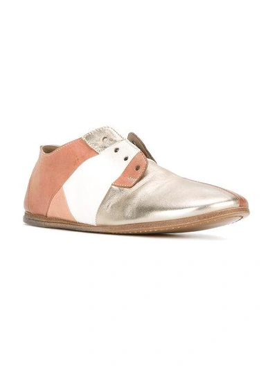 Shop Marsèll Panelled Loafers - Metallic