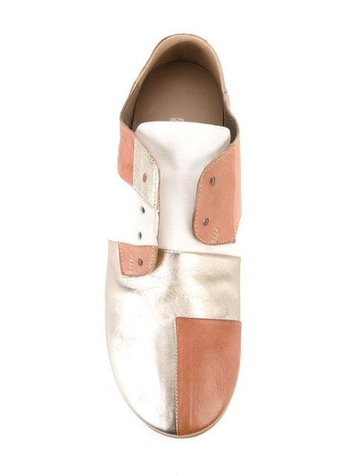 Shop Marsèll Panelled Loafers - Metallic