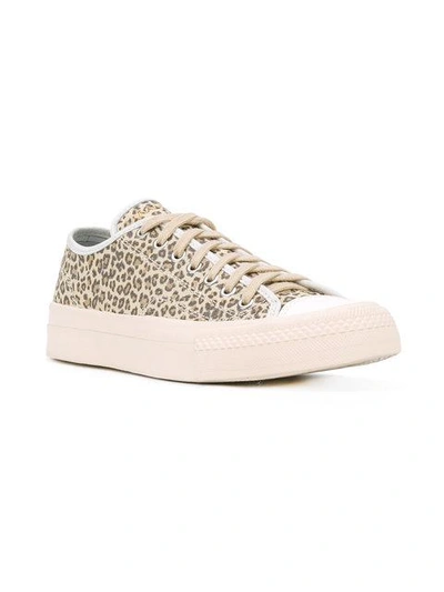 Shop Visvim Leopard Print Sneakers In Neutrals
