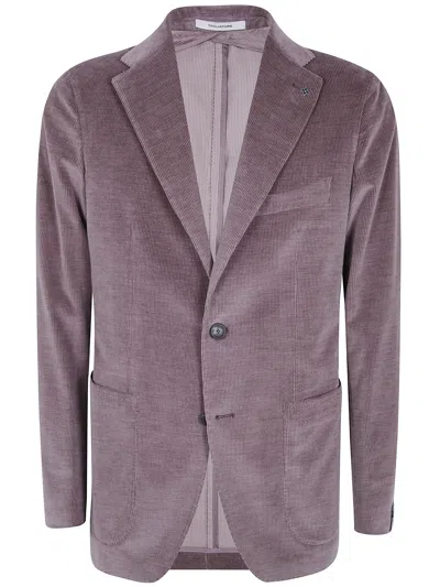 Tagliatore Wool Single-breasted Suit Jacket In Pink