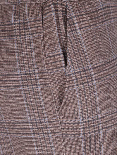 Why Ci Check-pattern Trousers In Brown