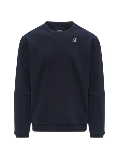 K-way Nael Brushed Pc Pullover In Blue