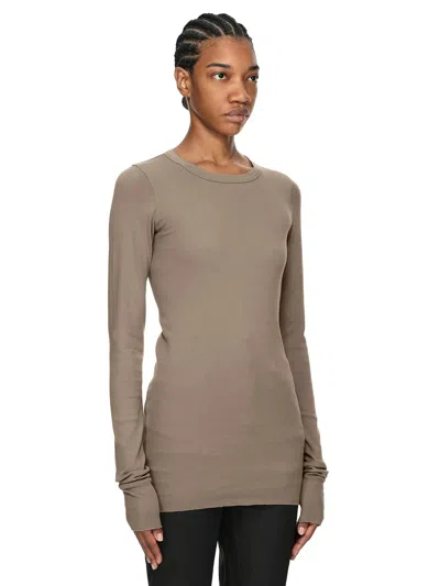 Drkshdw Basic Ls T-shirt In Brown